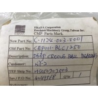 EBARA C-1124-003-0001 NTN 6020ZZ/2A DEEP BROOVE BA...